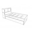 Kialla Kids Trundle Bed with Storage Headboard Kialla Kids Trundle Bed with Storage Headboard